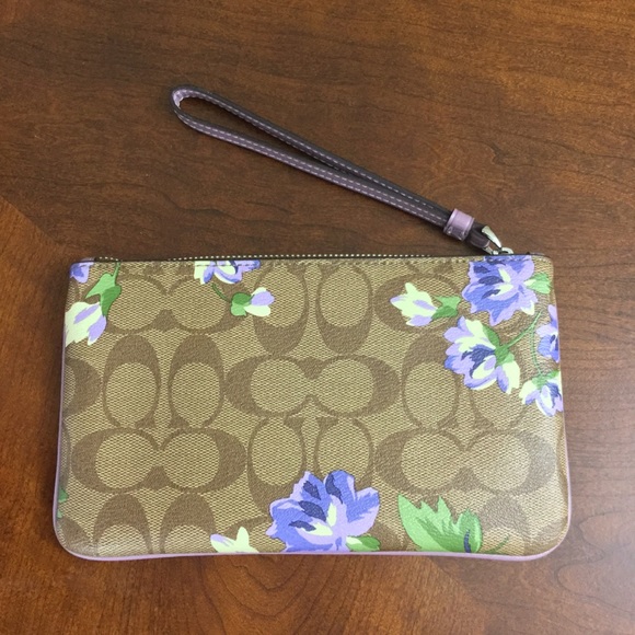 NWT💜Floral Coach Wristlet💜 - Picture 3 of 7